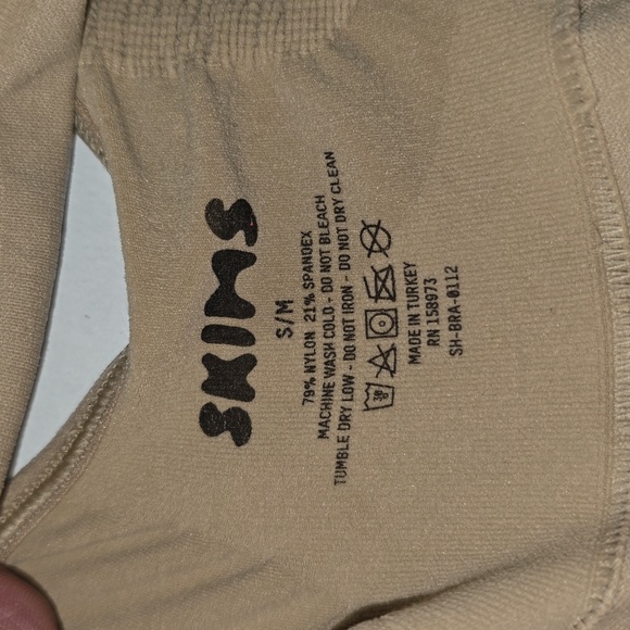 SKIMS Seamless Sculpting Pullover Silicone Band Clay Bralette Women Size S/M NWT - Picture 6 of 10